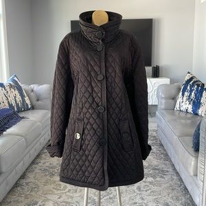 Jones New York Women’s Quilted Black Plus Size Jacket Size 2X